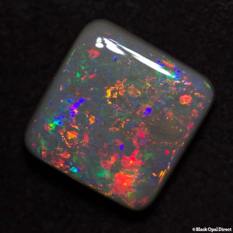 2.61 ct semi black opal cushion cut 9x9x3mm - Image 2