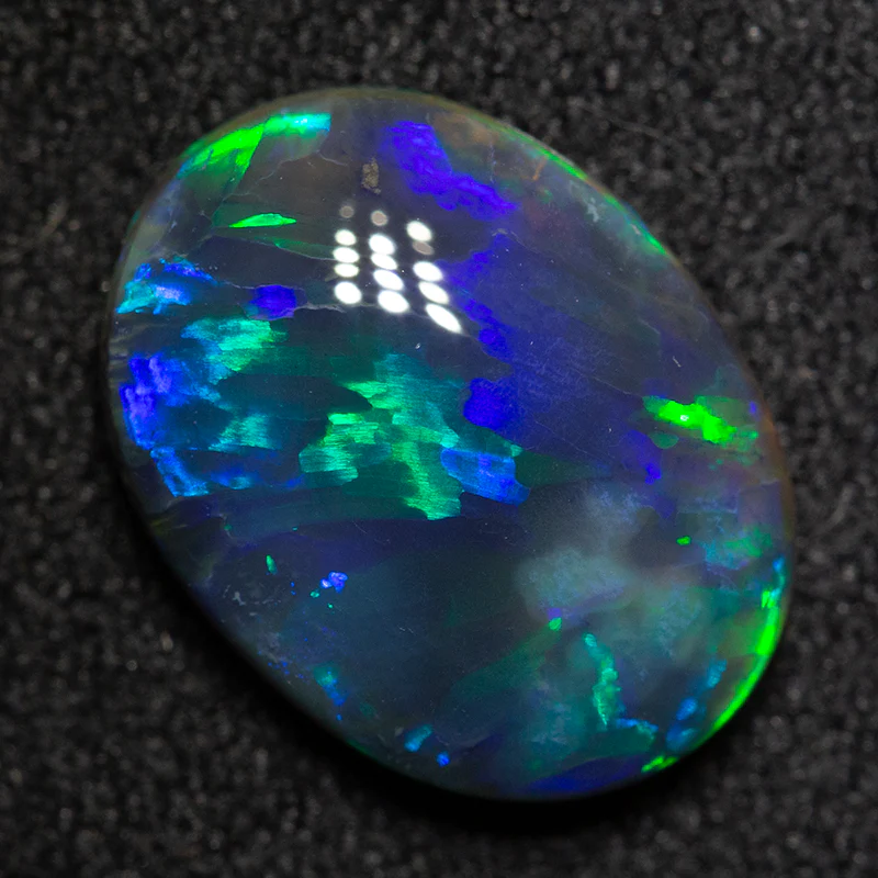 2.62 ct gem black opal 12.2x9.2x3.8mm - Image 2