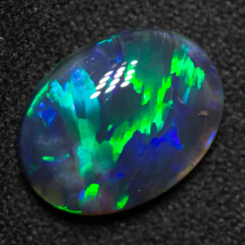 2.62 ct gem black opal 12.2x9.2x3.8mm - Image 3