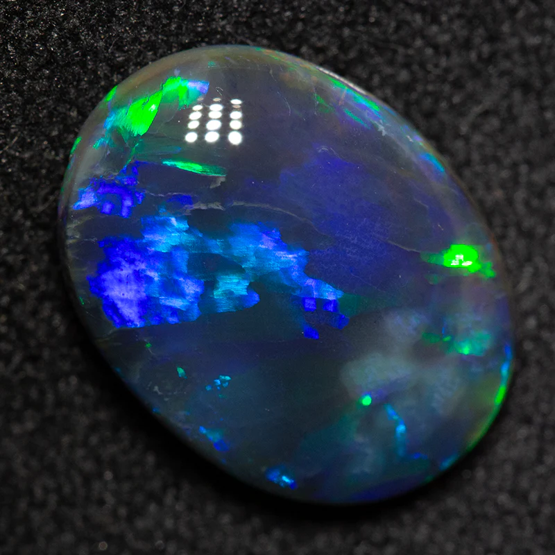 2.62 ct gem black opal 12.2x9.2x3.8mm - Image 4
