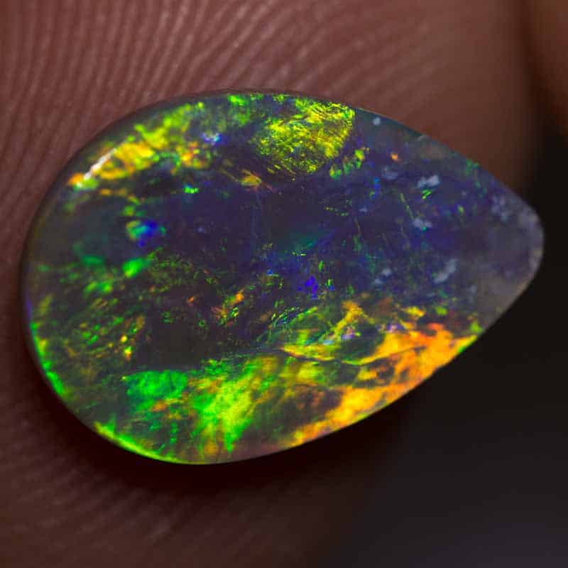 2.62 ct semi black opal 14x9.5x3mm - Image 2