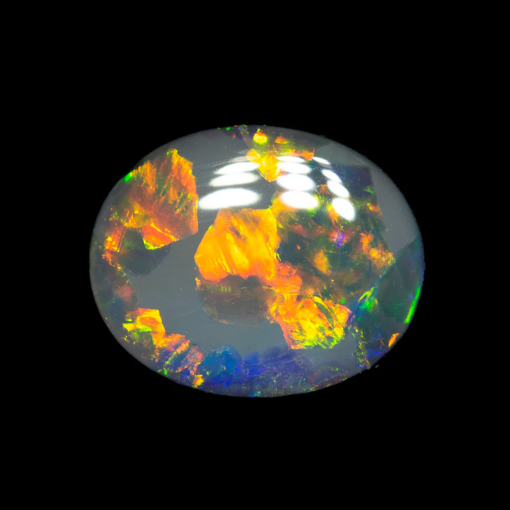 2.63 ct black opal 10.8x8.9x4.1mm - Image 3