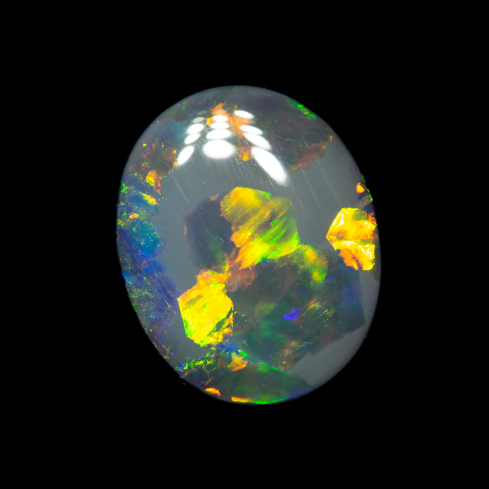 2.63 ct black opal 10.8x8.9x4.1mm - Image 4
