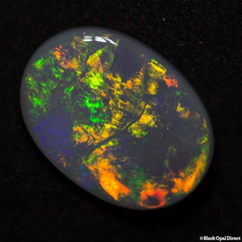 2.63 ct semi black opal 14x10x2mm - Image 4