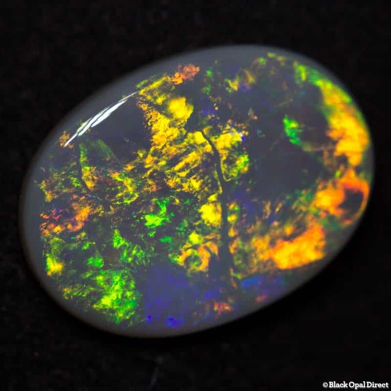2.63 ct semi black opal 14x10x2mm - Image 5
