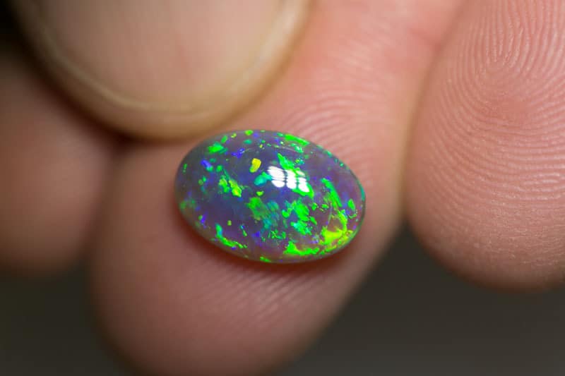 2.64 ct black crystal opal 12x8.5x4mm - Image 2