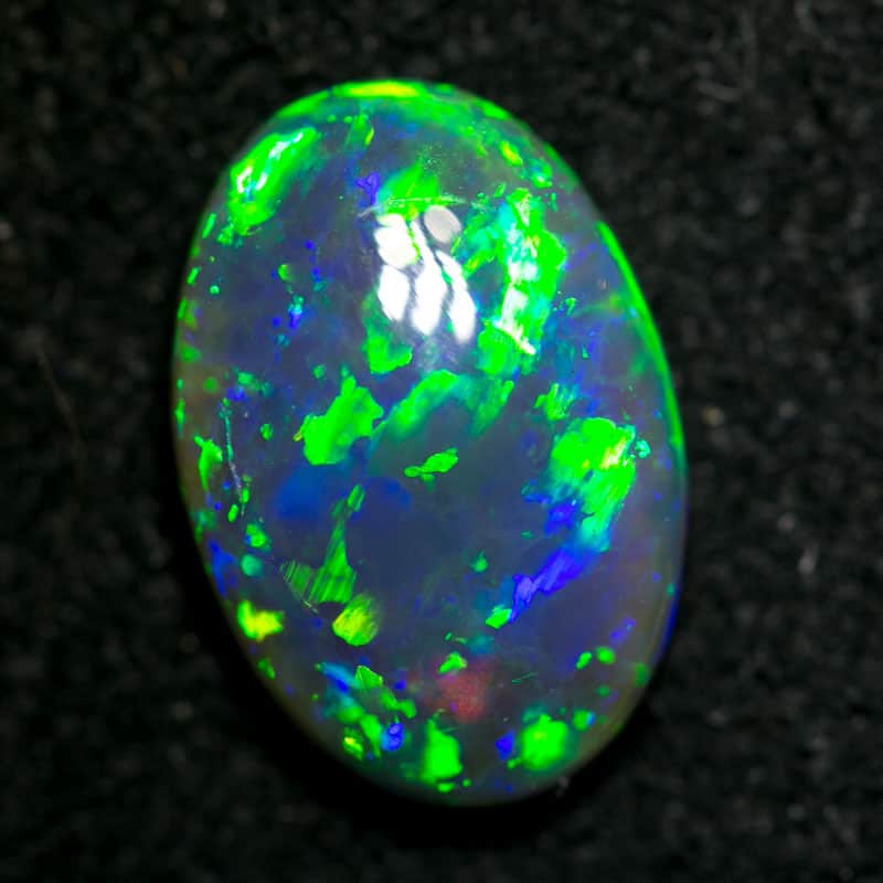 2.64 ct black crystal opal 12x8.5x4mm - Image 4