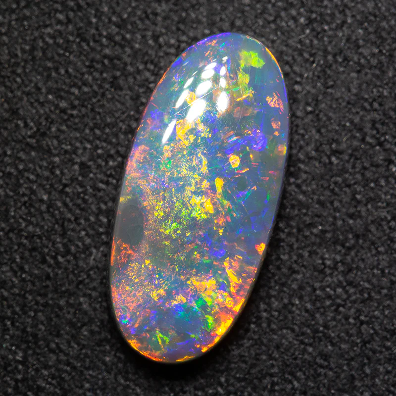2.65 ct black opal 13.9x6.6x4mm - Image 3