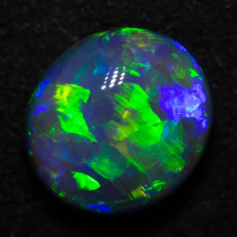 2.65 ct gem black opal 9x8.2x5.2mm - Image 2