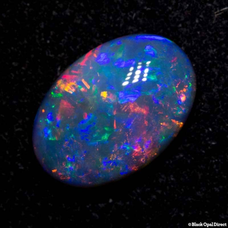 2.66 ct black opal gem 12.5x8.5x4mm - Image 2