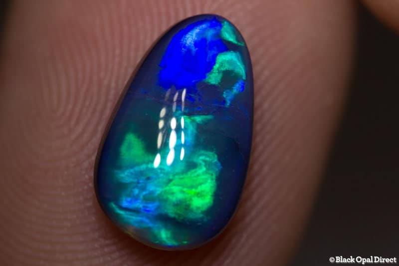 2.66 ct drop shaped black opal 13x8x4mm - Image 2
