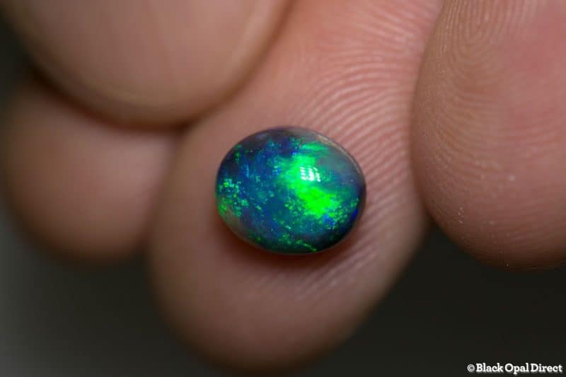2.67 ct black opal gem 9.5x8x5mm - Image 3