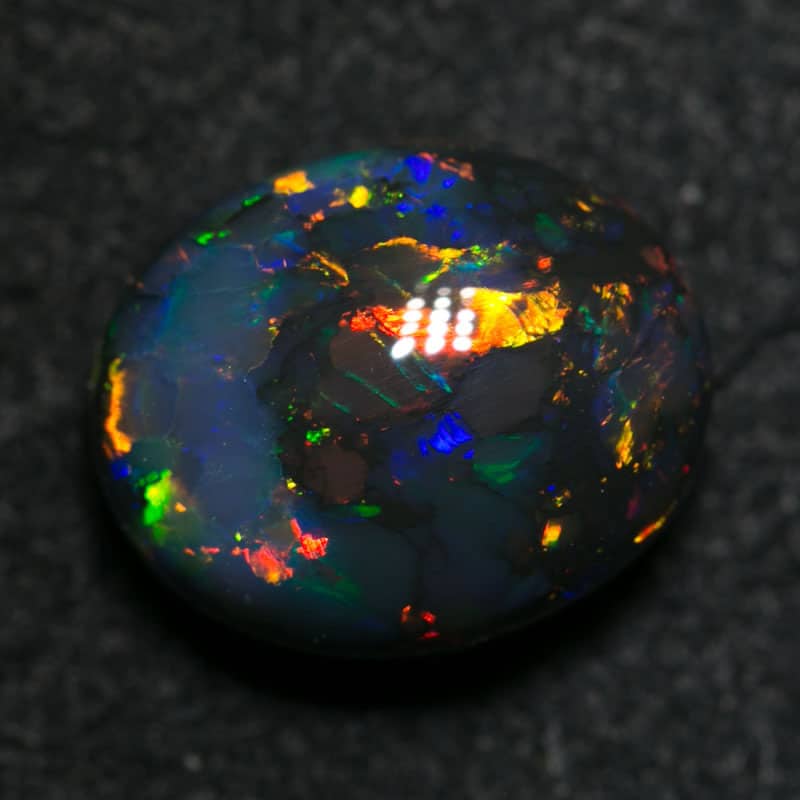 2.68 ct gem black opal 10x8x5mm - Image 2