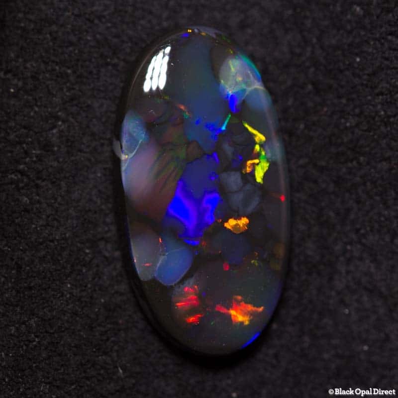 2.69 ct black opal 15.3x8x3mm - Image 3