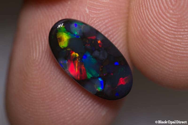 2.69 ct black opal 15.3x8x3mm - Image 4