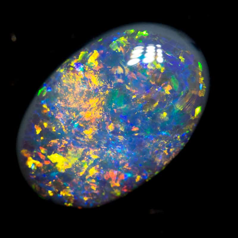 2.72 ct black opal 12x8.2x4.4mm - Image 2