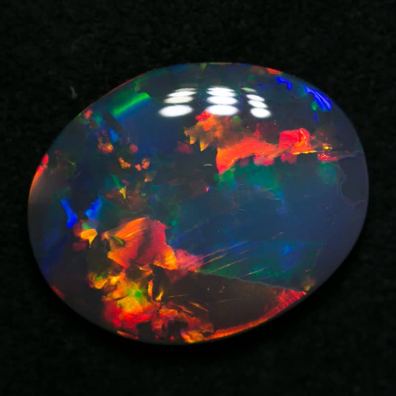 2.74 ct black opal 13x11x3mm - Image 3