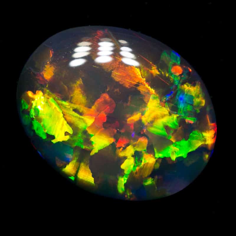 2.74 ct black opal 13x11x3mm - Image 4