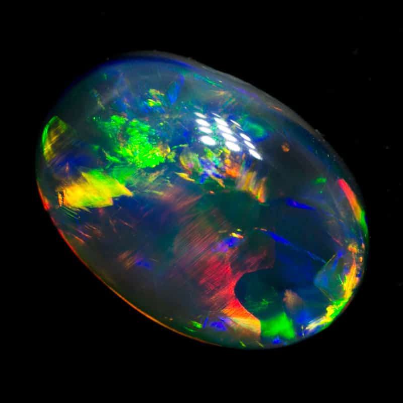 2.75 ct gem black opal 11x8x5mm - Image 6
