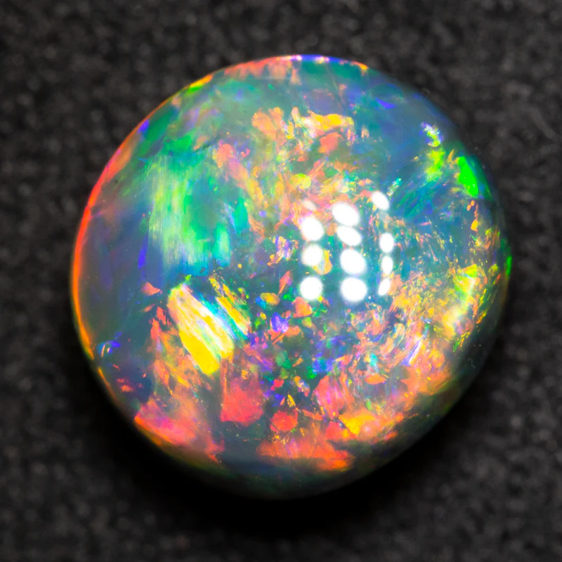 2.76 ct gem black opal 9.1x8.4x5.9mm - Image 2