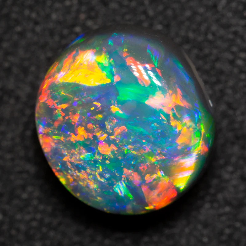 2.76 ct gem black opal 9.1x8.4x5.9mm - Image 3