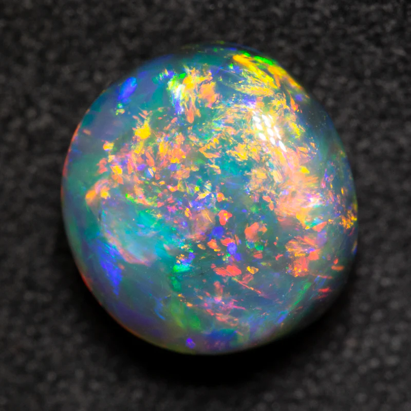 2.76 ct gem black opal 9.1x8.4x5.9mm - Image 4