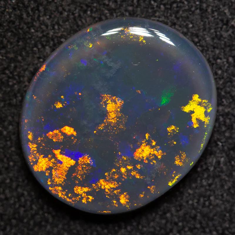 2.78 ct black opal 12x10.5x3mm - Image 3