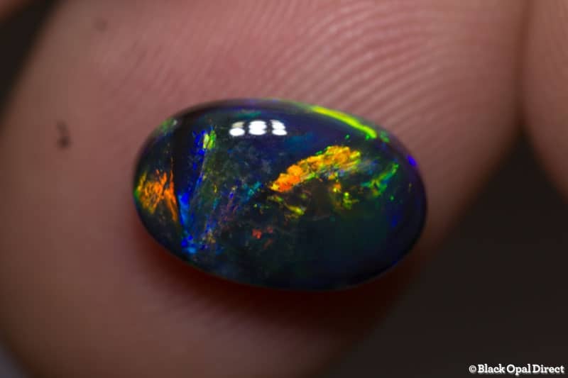2.79 ct black opal gem 12x7.5x4.5mm - Image 3