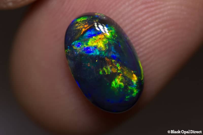 2.79 ct black opal gem 12x7.5x4.5mm - Image 4