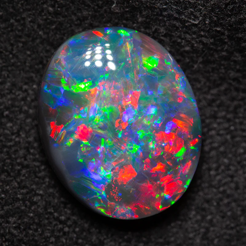 2.79 ct gem black opal 11x8.9x4.3mm - Image 2