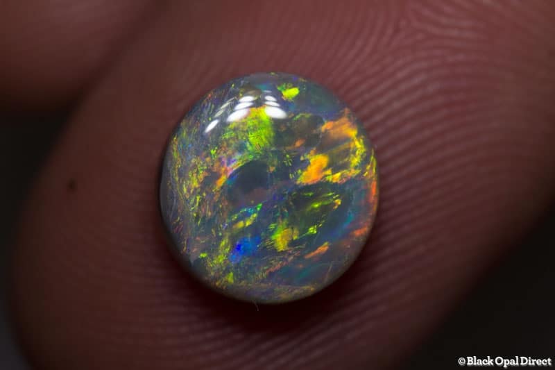 2.79 ct semi black opal 10x9x4.5mm - Image 2