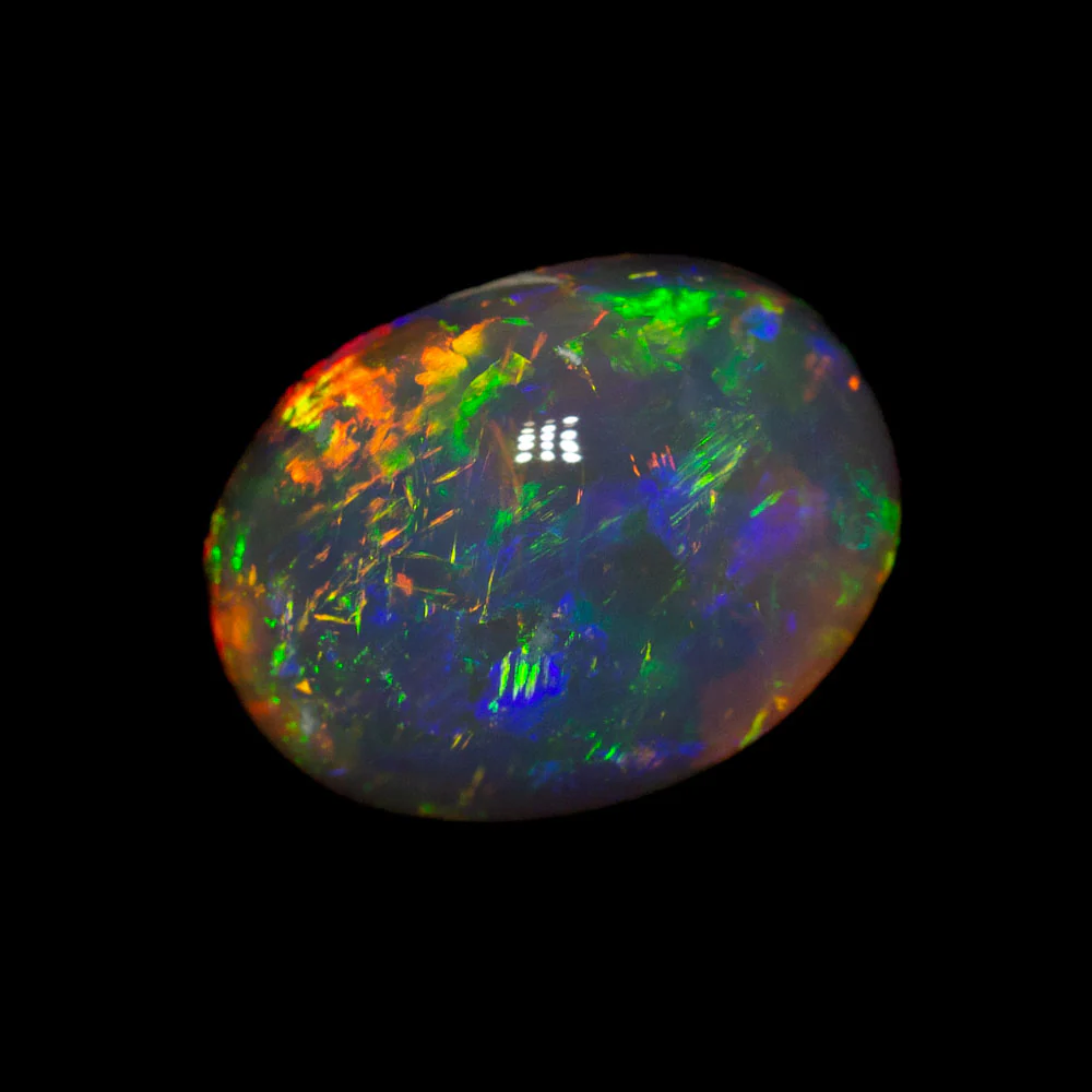 2.80 ct black crystal opal 10.8x8.1x5mm - Image 2