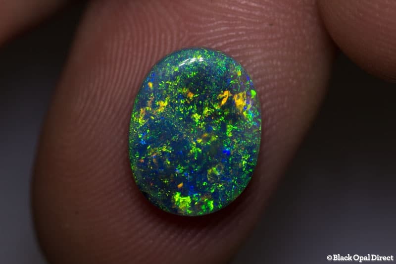 2.80 ct black opal 12x9.5x3mm - Image 2