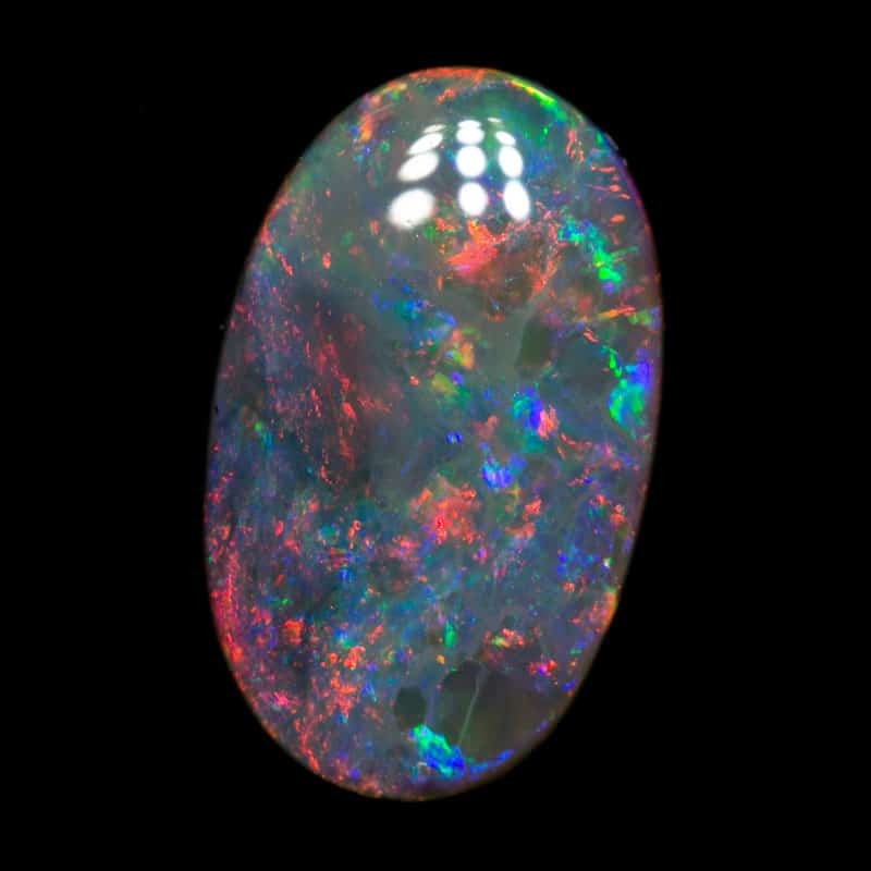 2.80 ct dark opal 13x8x4mm - Image 4