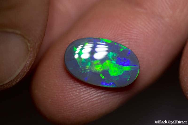 2.83 ct black opal 14x9x3mm - Image 2