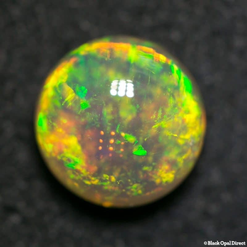 2.83 ct dark crystal opal 8.5mm round x 6mm - Image 2