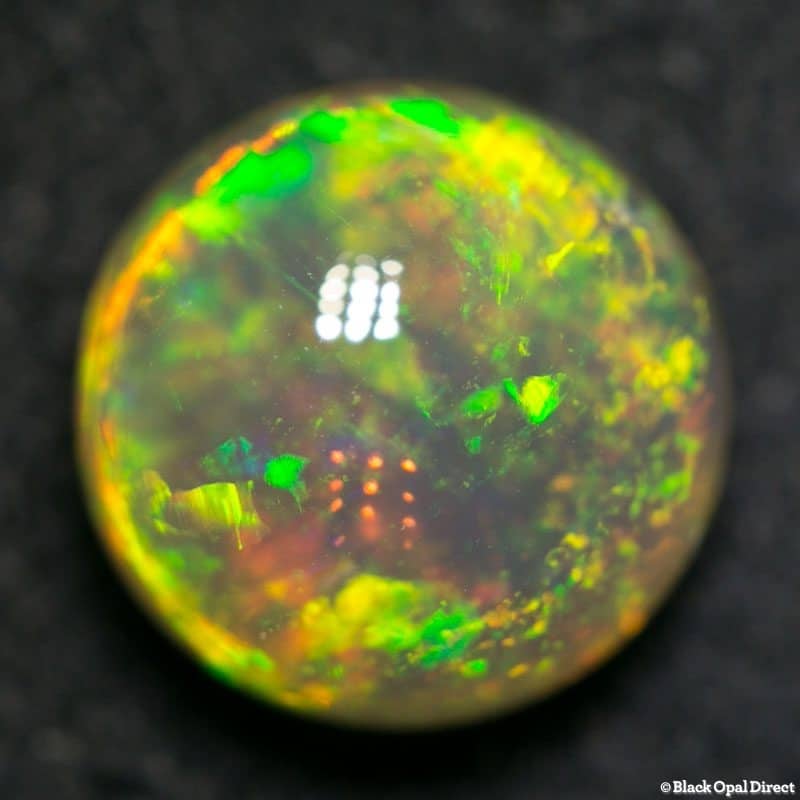 2.83 ct dark crystal opal 8.5mm round x 6mm - Image 3
