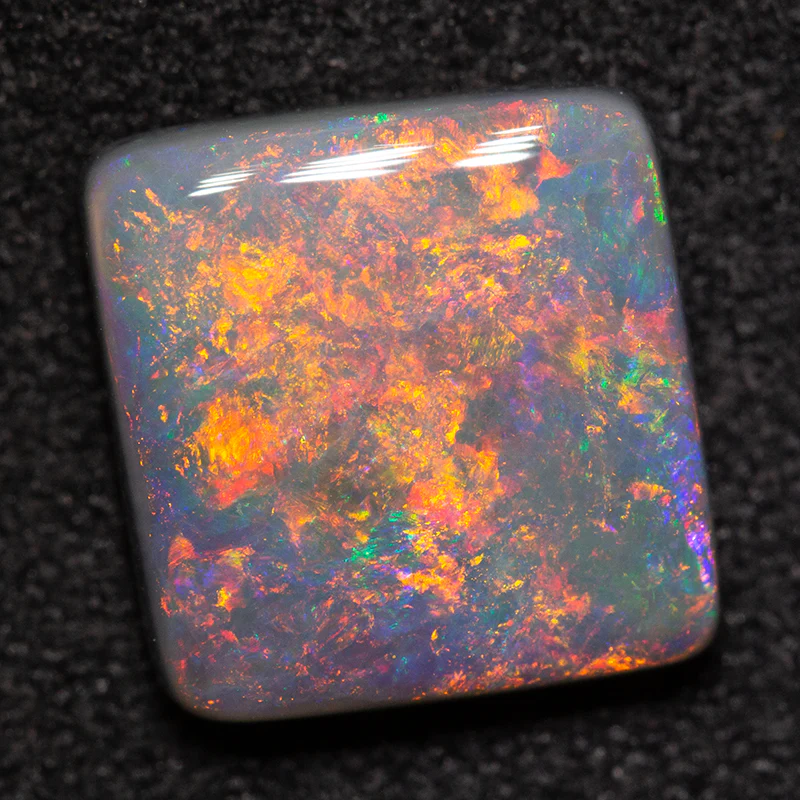 2.85 ct dark opal 9.9x9.5x3.6mm - Image 2