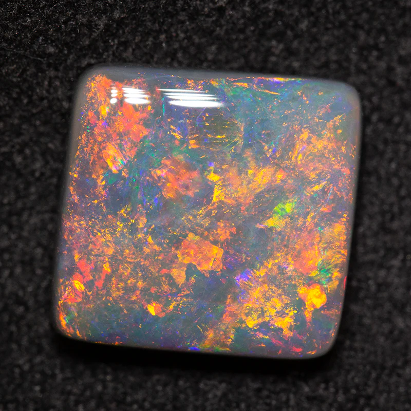 2.85 ct dark opal 9.9x9.5x3.6mm - Image 3