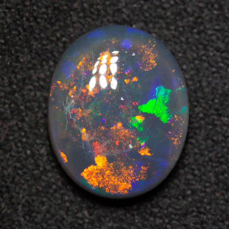 2.86 ct black opal 11x9x4mm - Image 3