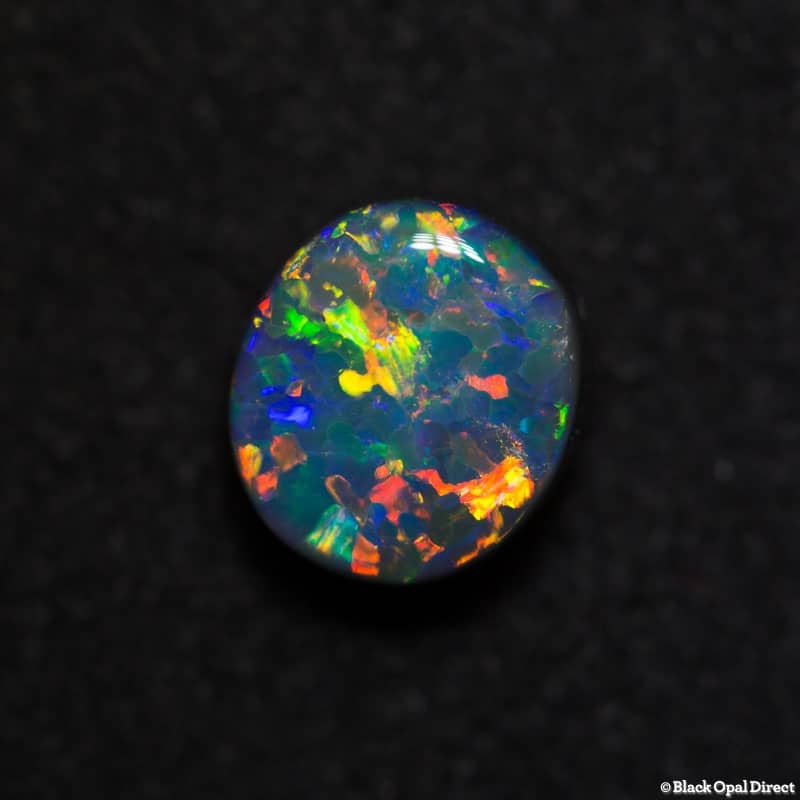 2.86 ct black opal gem 9x8x5mm - Image 4