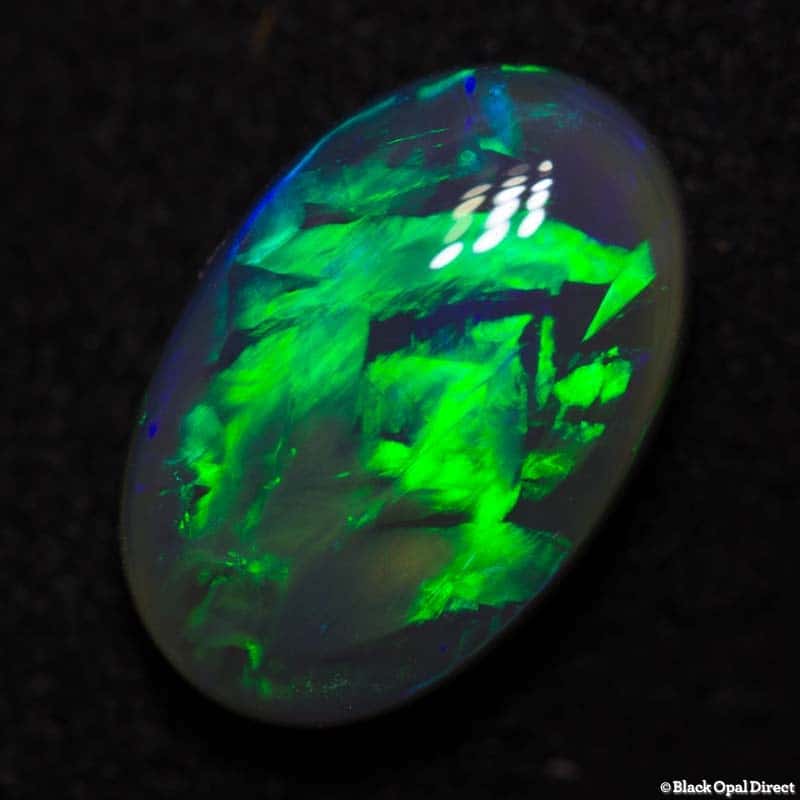 2.87 ct chinese writing semi black opal 12x8x4mm - Image 3