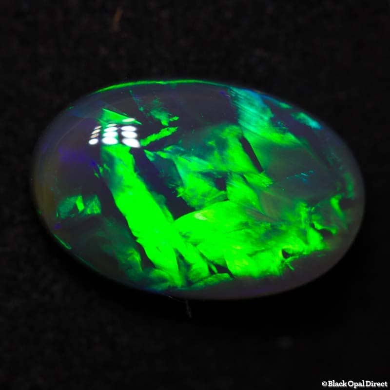 2.87 ct chinese writing semi black opal 12x8x4mm - Image 4