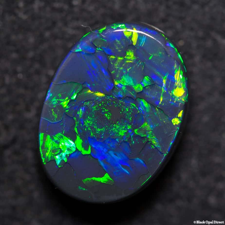 2.88 ct gem black opal 11x8x4mm - Image 3