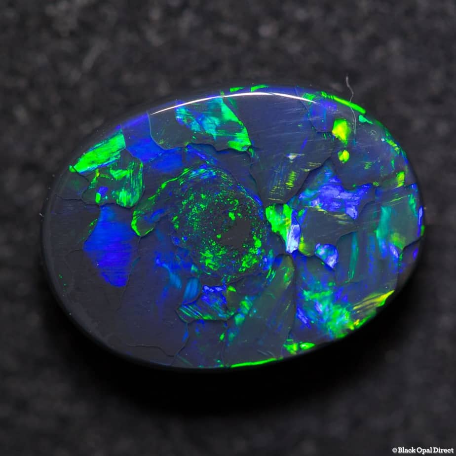 2.88 ct gem black opal 11x8x4mm - Image 4