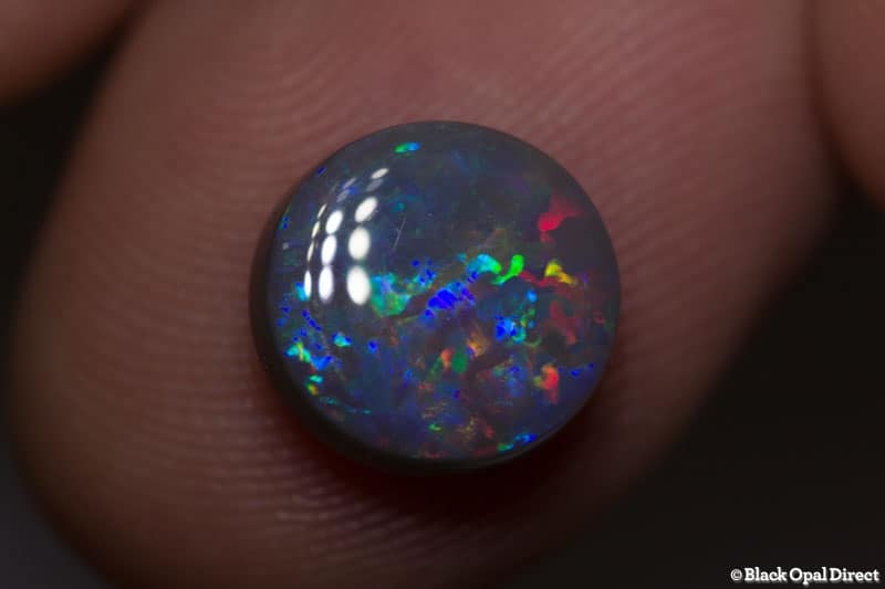 2.88 ct semi black opal 10mm round x4.5mm - Image 3
