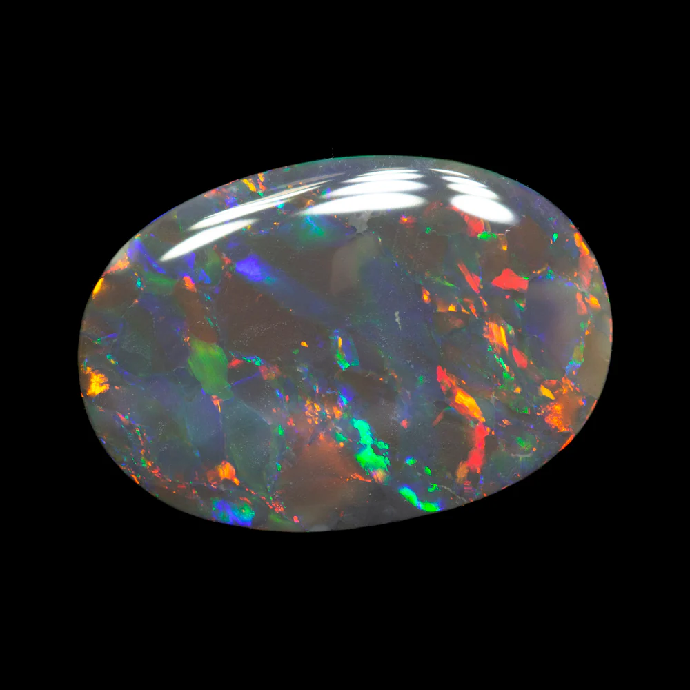 2.90 ct gem black opal 14.3x10x2.8mm - Image 3
