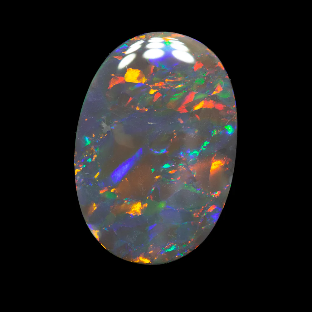 2.90 ct gem black opal 14.3x10x2.8mm - Image 4