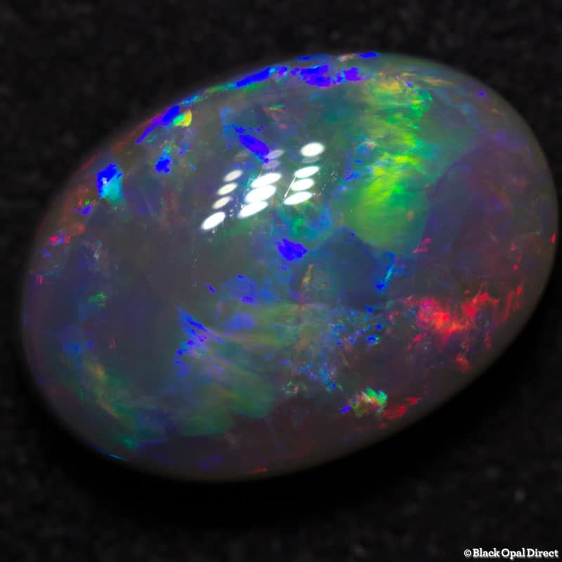2.91 ct gem black opal 11.5x8x5mm - Image 2