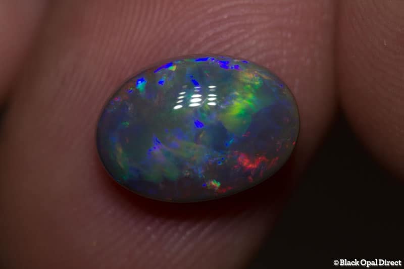 2.91 ct gem black opal 11.5x8x5mm - Image 5